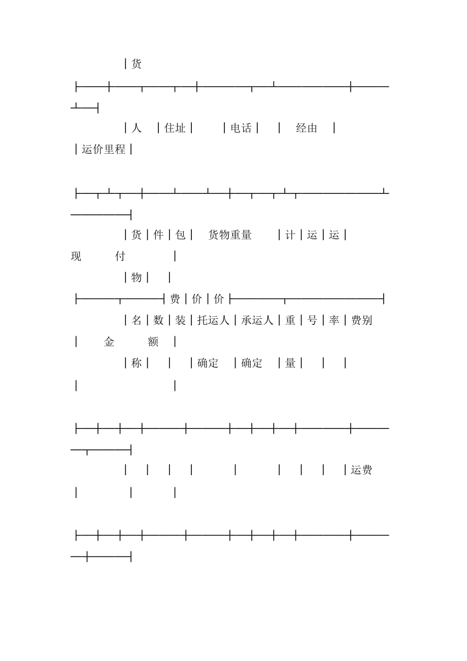 2020年铁路货物运输单(合同范本)_第2页