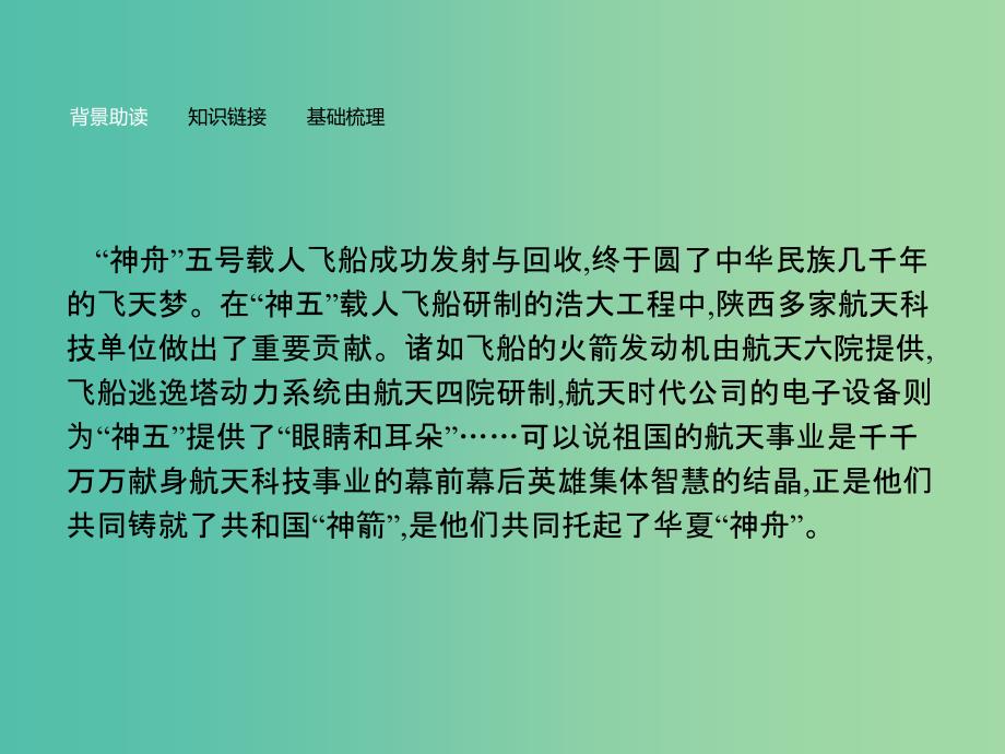 高中语文 第四单元 新闻和报告文学 12 飞向太空的航程课件 新人教版必修1_第4页