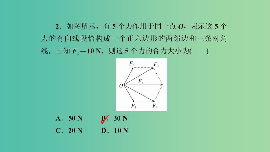 高考物理一轮复习第二章相互作用第2讲力的合成与分解课件_第4页