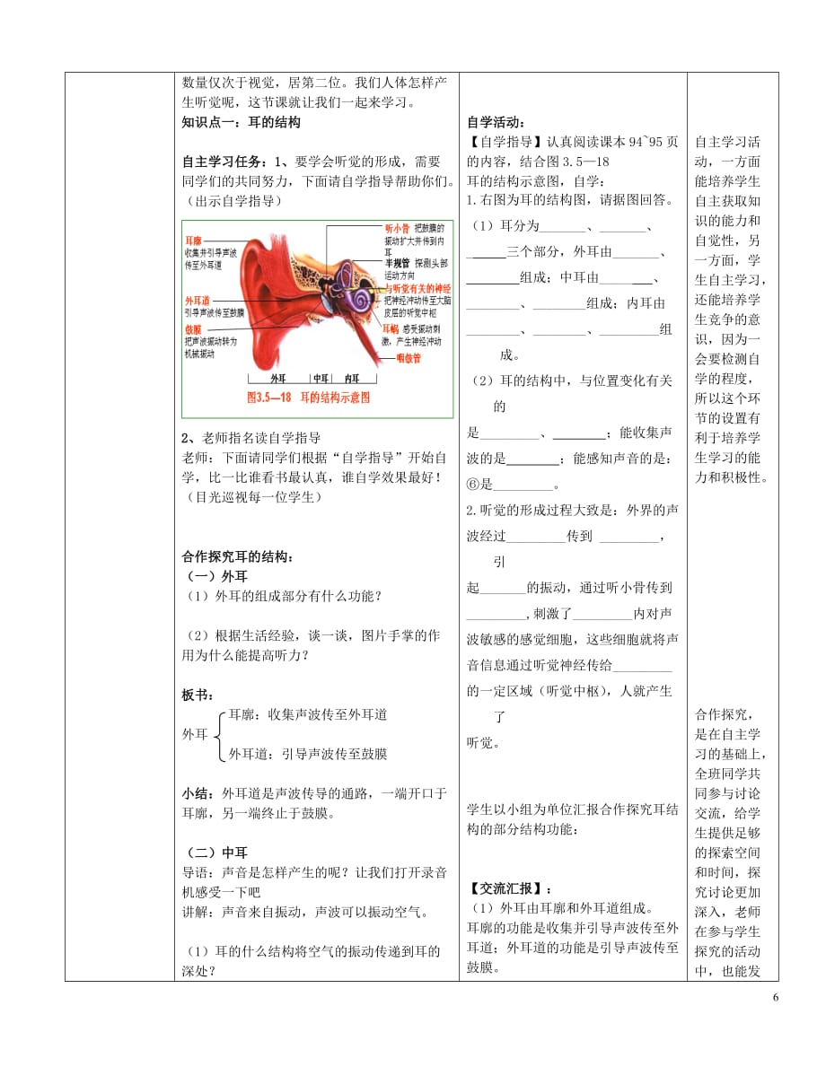 水滴系列七年级生物下册3.5.4人体对周围世界的感知第2课时教案新版济南版_第3页