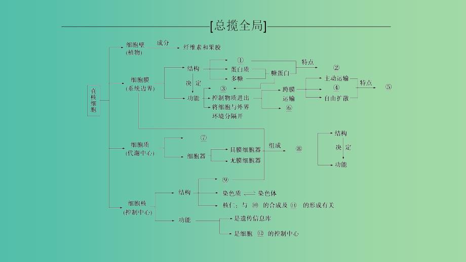 高考生物一轮复习第2单元细胞的基本结构与物质的输入和输出单元网络构建课件_第2页