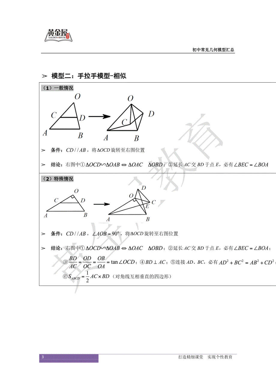 初中几何九大模型汇总资料_第3页