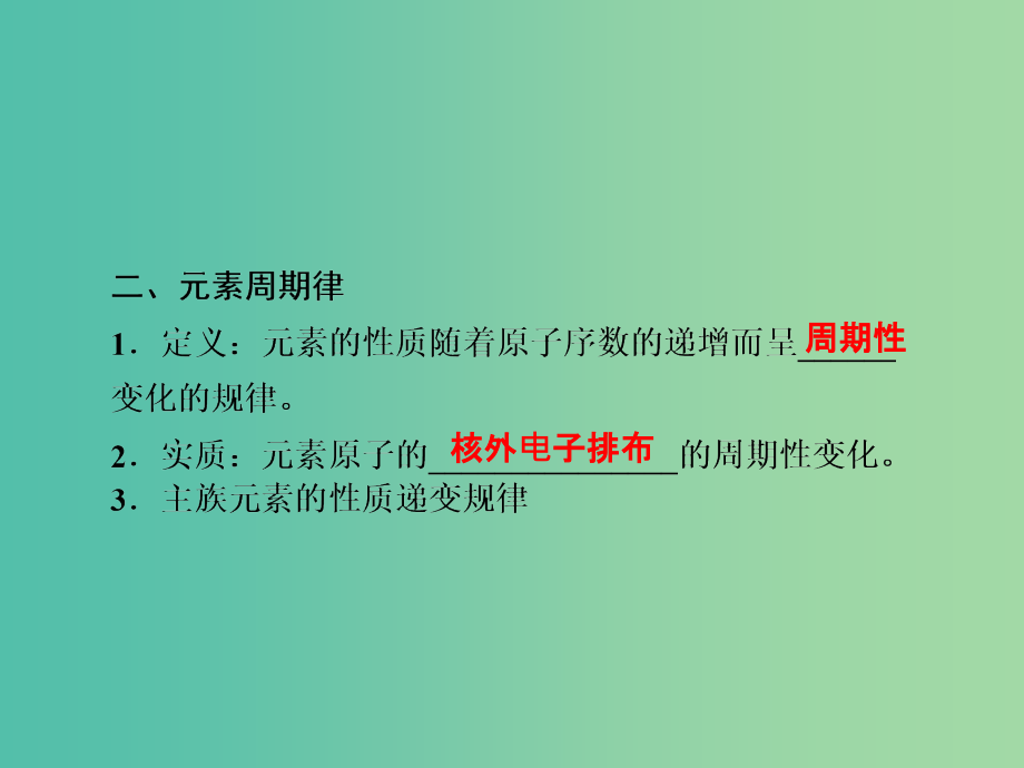 高考化学第一轮总复习 第五章 原子结构 元素周期律（第16课时）课件_第4页