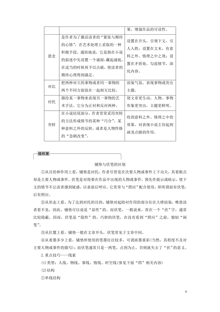 浙江专用2020版高考语文一轮复习第三部分文学类小说阅读专题十六文学类阅读小说阅读ⅲ核心突破一分析情节结构试题20190505282_第4页