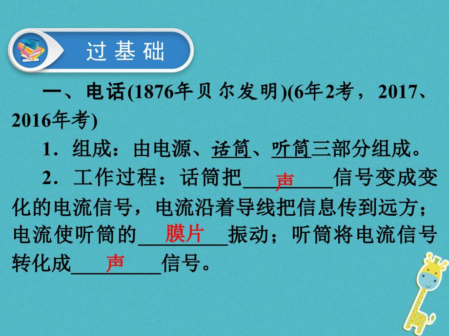 广东省深圳市2018年中考物理总复习 第二十一章 信息的传递课件_第3页