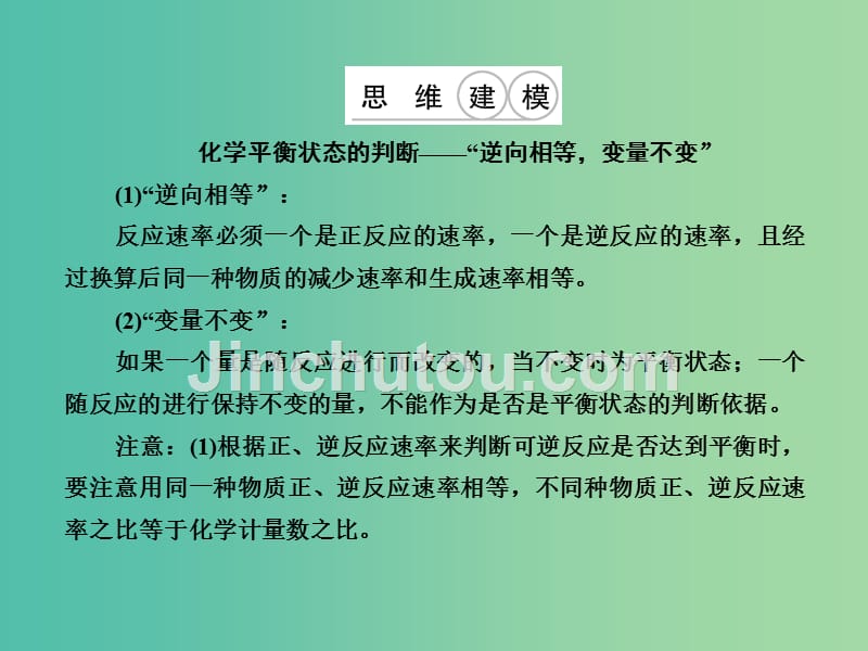 高考化学总复习 7.2化学平衡状态 化学平衡的移动课件_第4页