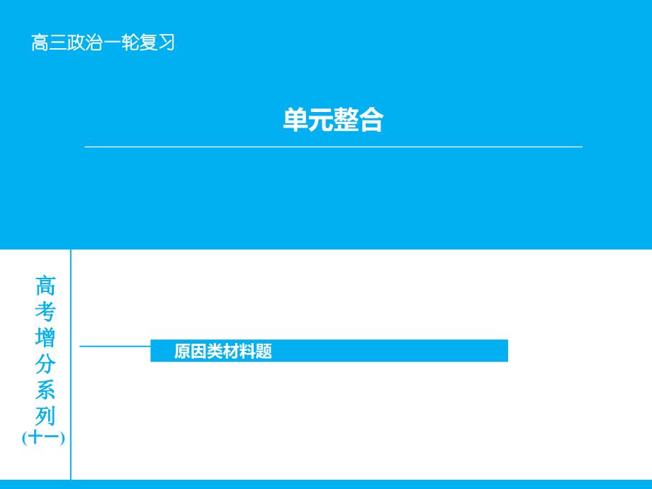 高考政治大一轮复习 单元整合十一课件 新人教版_第1页