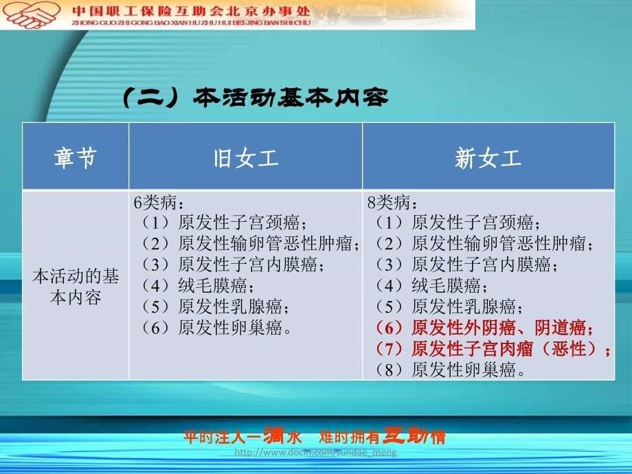 关于调整《在职女职工特殊疾病互助保障活动》详细说明_第5页