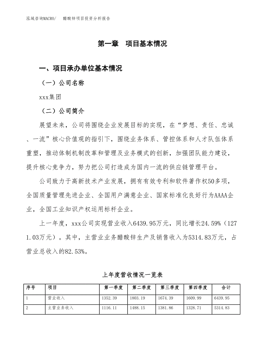 醋酸锌项目投资分析报告（总投资5000万元）（24亩）_第2页