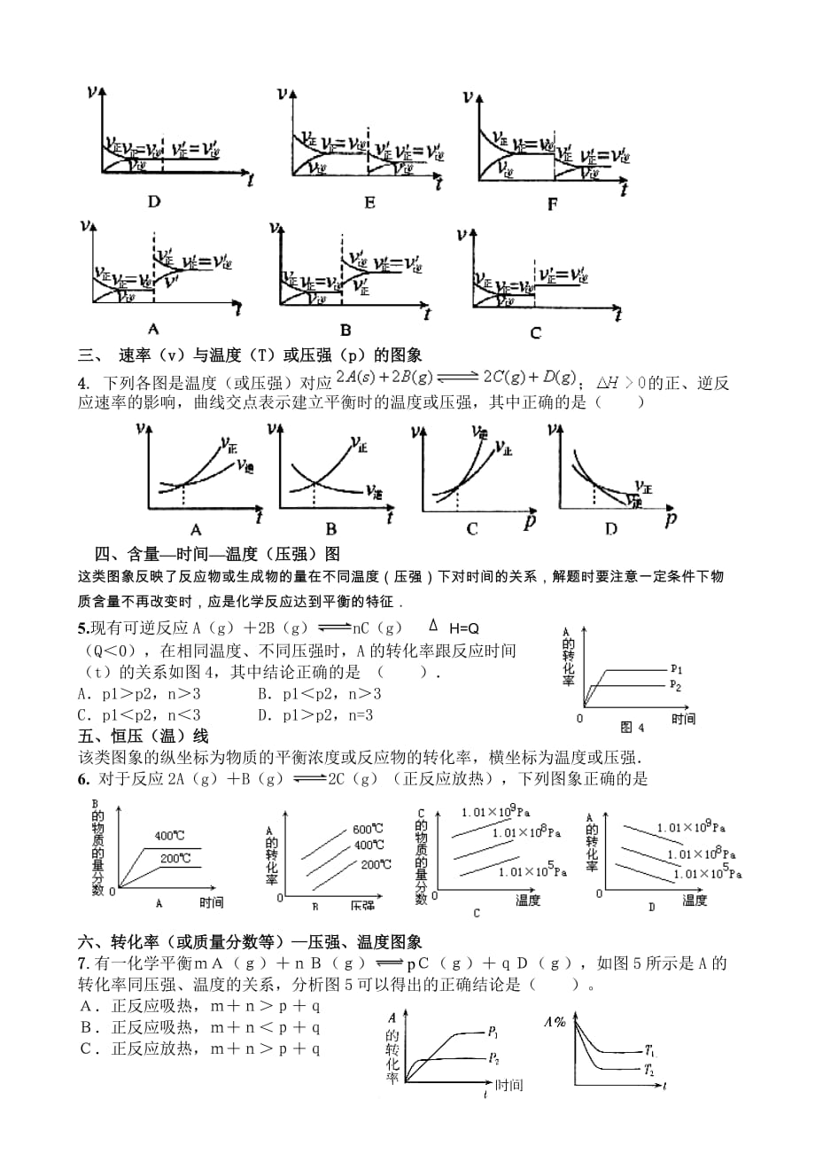 等效平衡和化学平衡图像题专题讲练_第2页