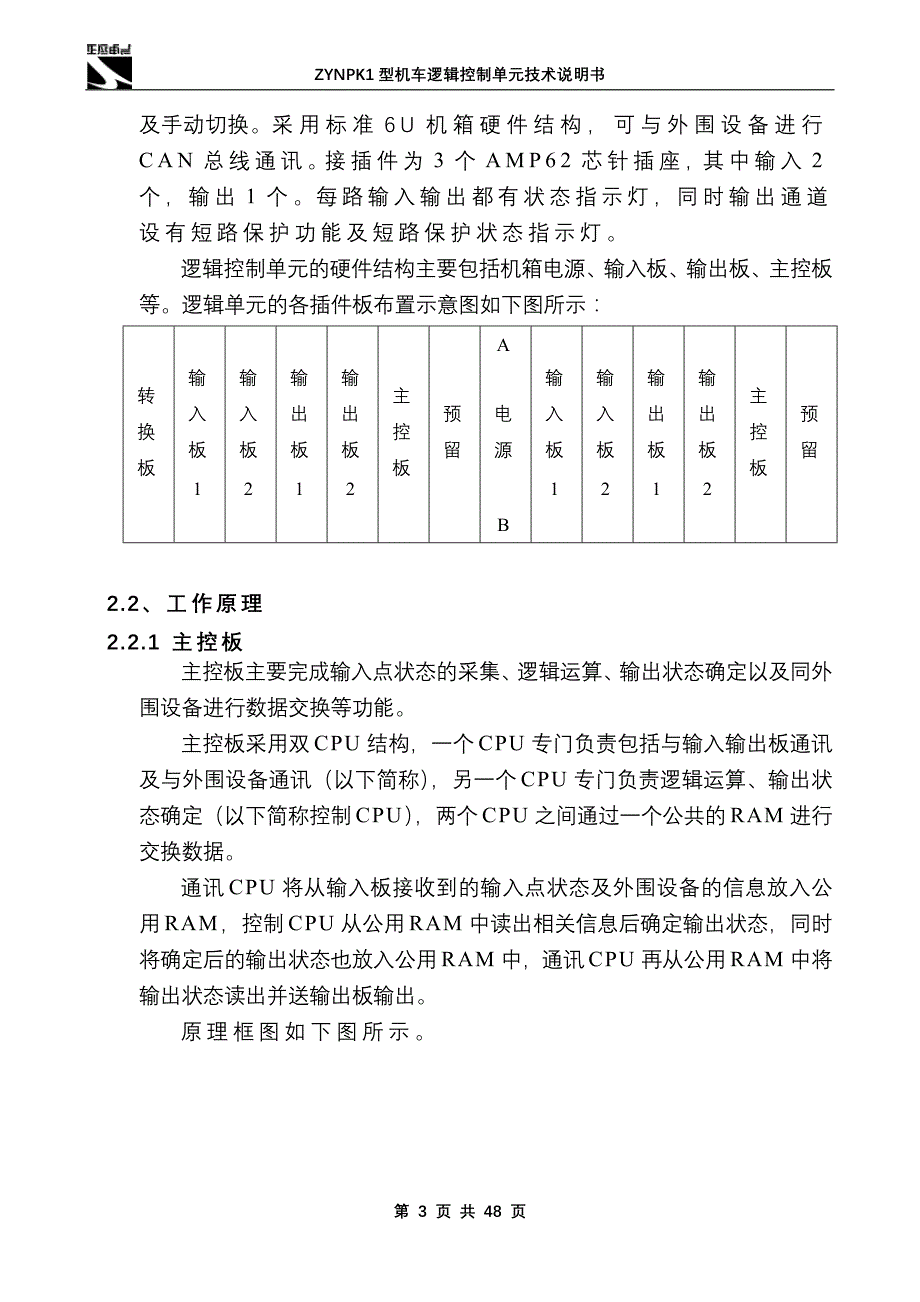 zynpk1型机车逻辑控制单元技术说明书(有梯形图)_第4页