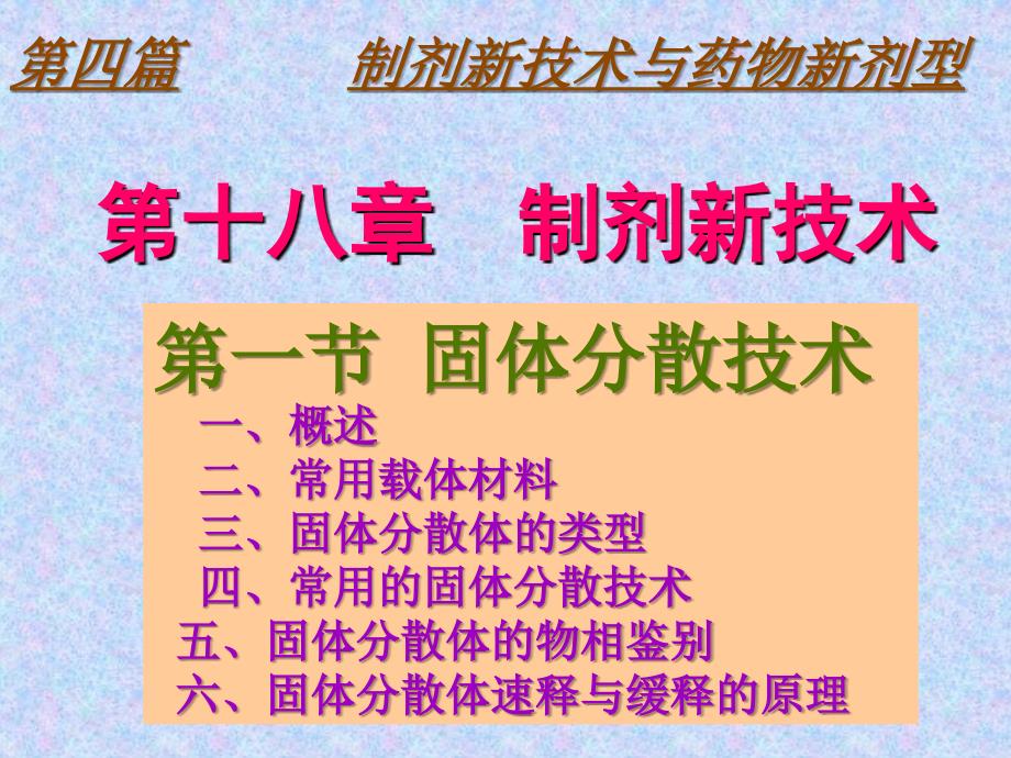 沈阳药科大学-药剂学课件-固体分散技术.ppt_第1页