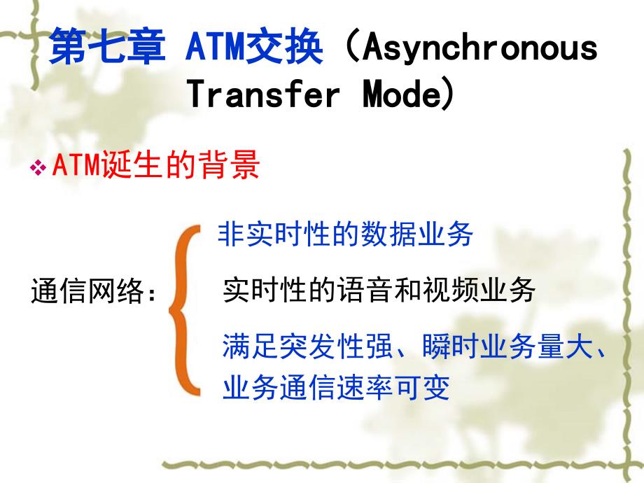 通信现代交换第7章 atm交换技术_第1页