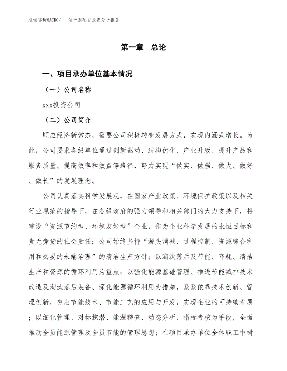 催干剂项目投资分析报告（总投资8000万元）（36亩）_第2页