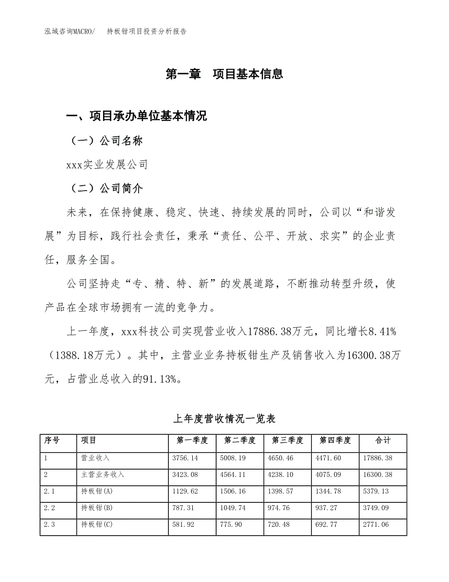 持板钳项目投资分析报告（总投资19000万元）（82亩）_第2页