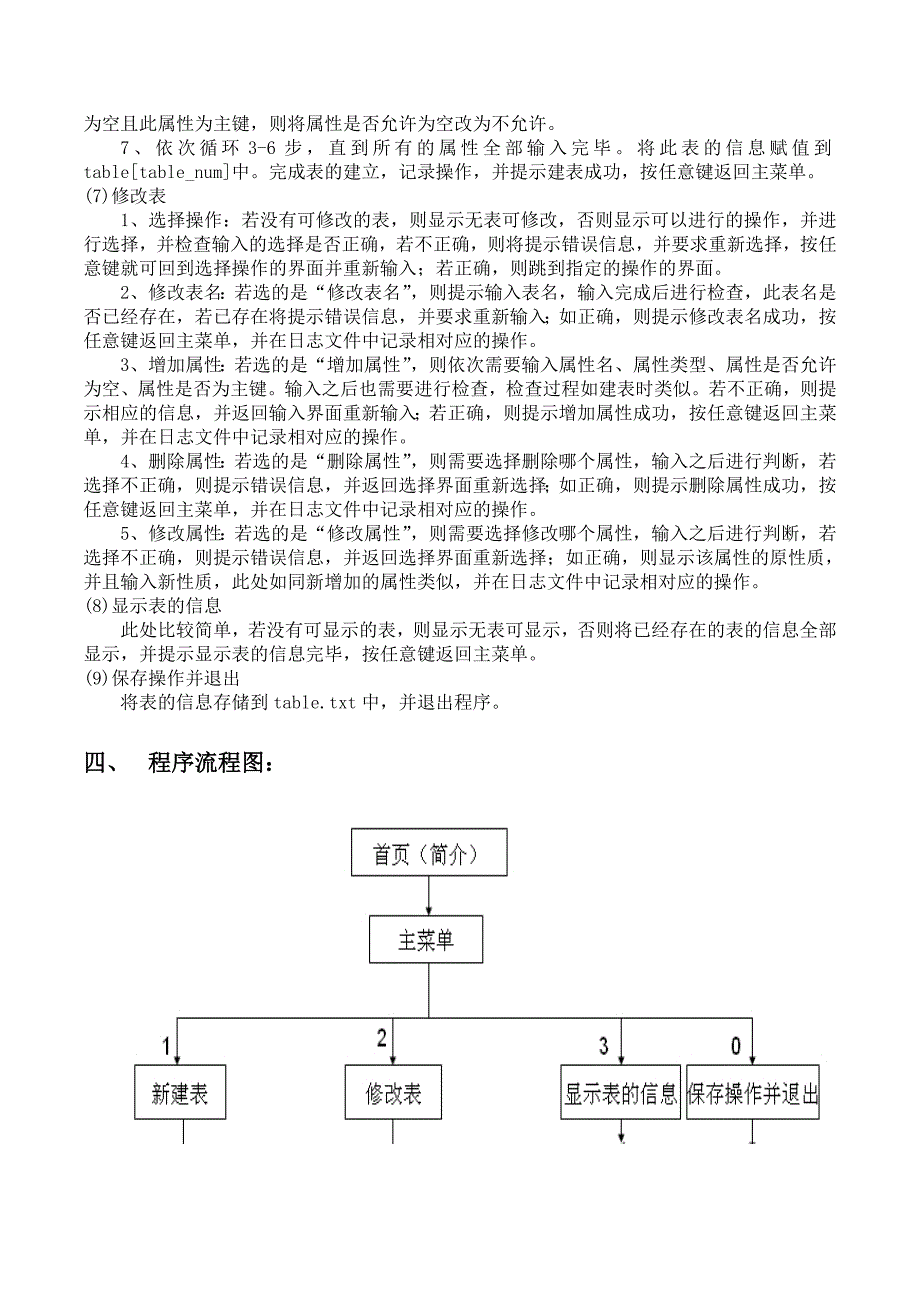 数据库课程设计说明书设计简易的数据库管理系统dbms_第3页