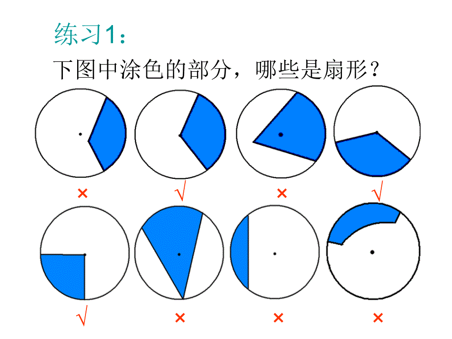 2014年六年级上册数学第五单元圆——扇形的认识和面积计算.ppt_第4页