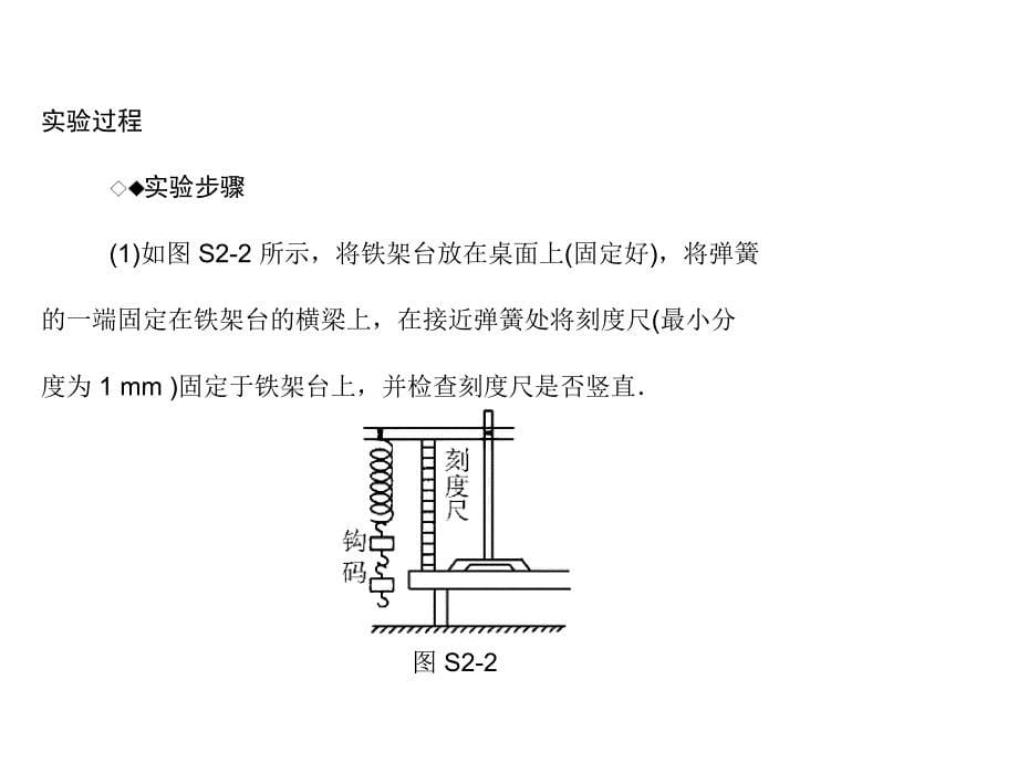 高三物理总复习精品课件：实验二 探究弹力和弹簧伸长的关系_第5页