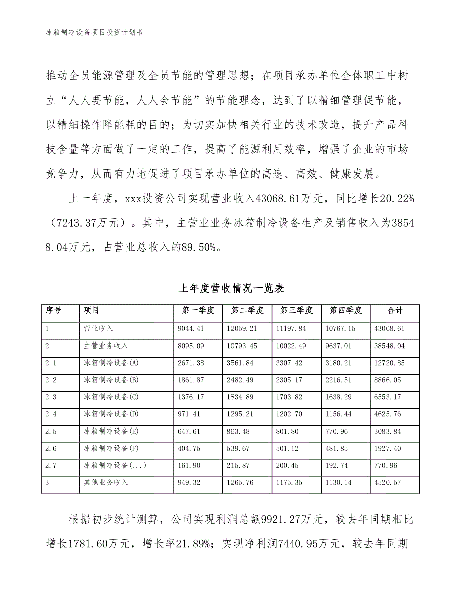 冰箱制冷设备项目投资计划书（参考模板及重点分析）_第3页