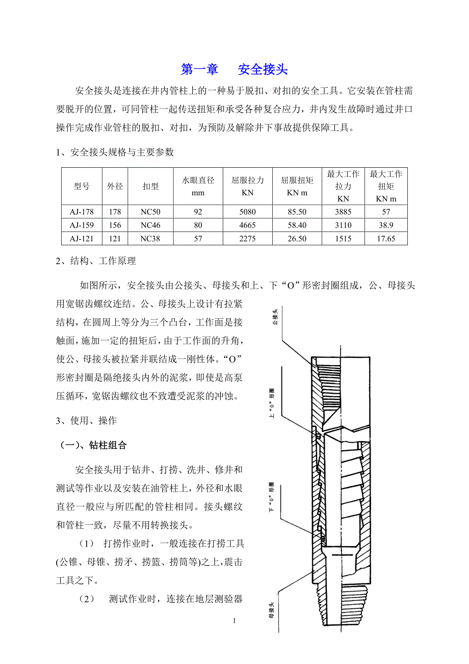 打捞工具技术参数大全概要_第1页