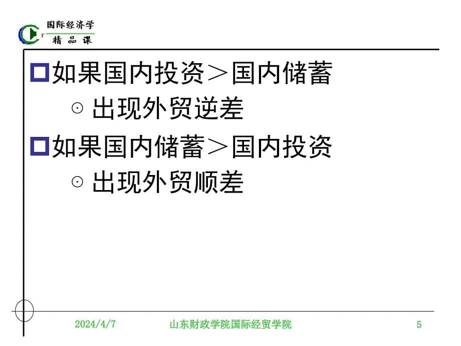 2011最新国际经济学权威课件chap.15开放经济的宏观经济政策.ppt_第5页