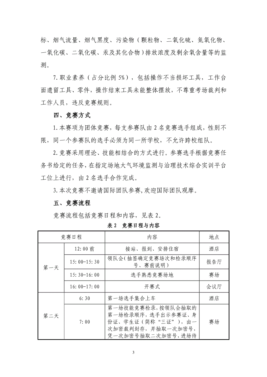 gz-146 “大气环境监测与治理技术”赛项规程(高职组)._第3页