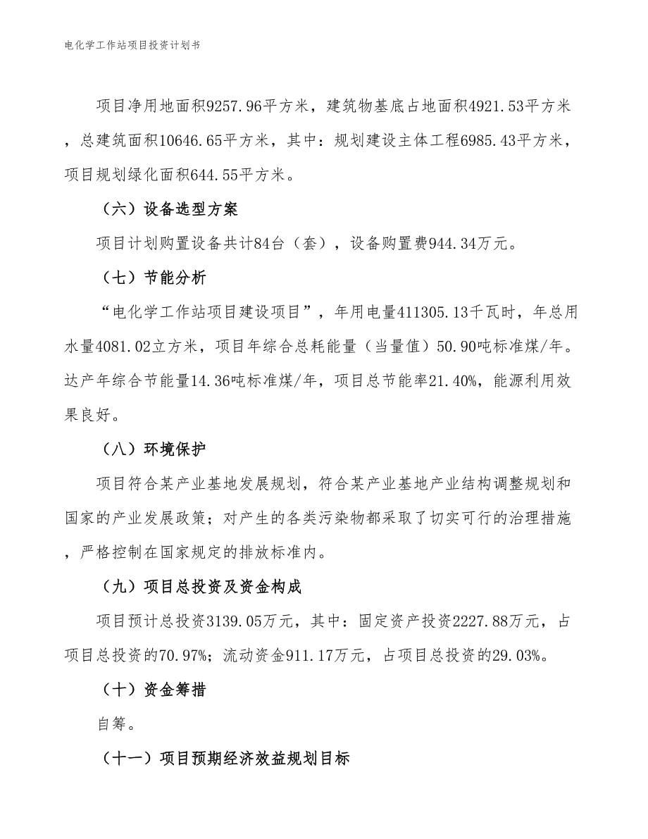 电化学工作站项目投资计划书（参考模板及重点分析）_第5页