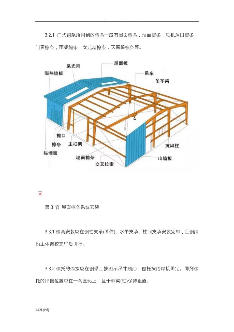 屋面檩条工程施工设计方案_第4页