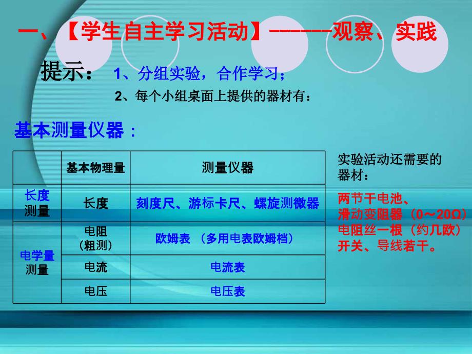 恒定电流实验复习常用测量仪器使用和读数_第2页