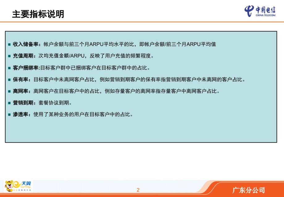 中国电信移动业务客户维系经营分析报告--广东分公司(ppt-48)_第2页