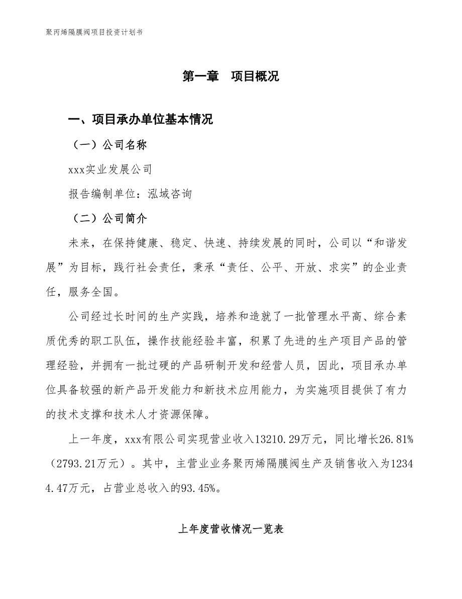 聚丙烯隔膜阀项目投资计划书（参考模板及重点分析）_第2页