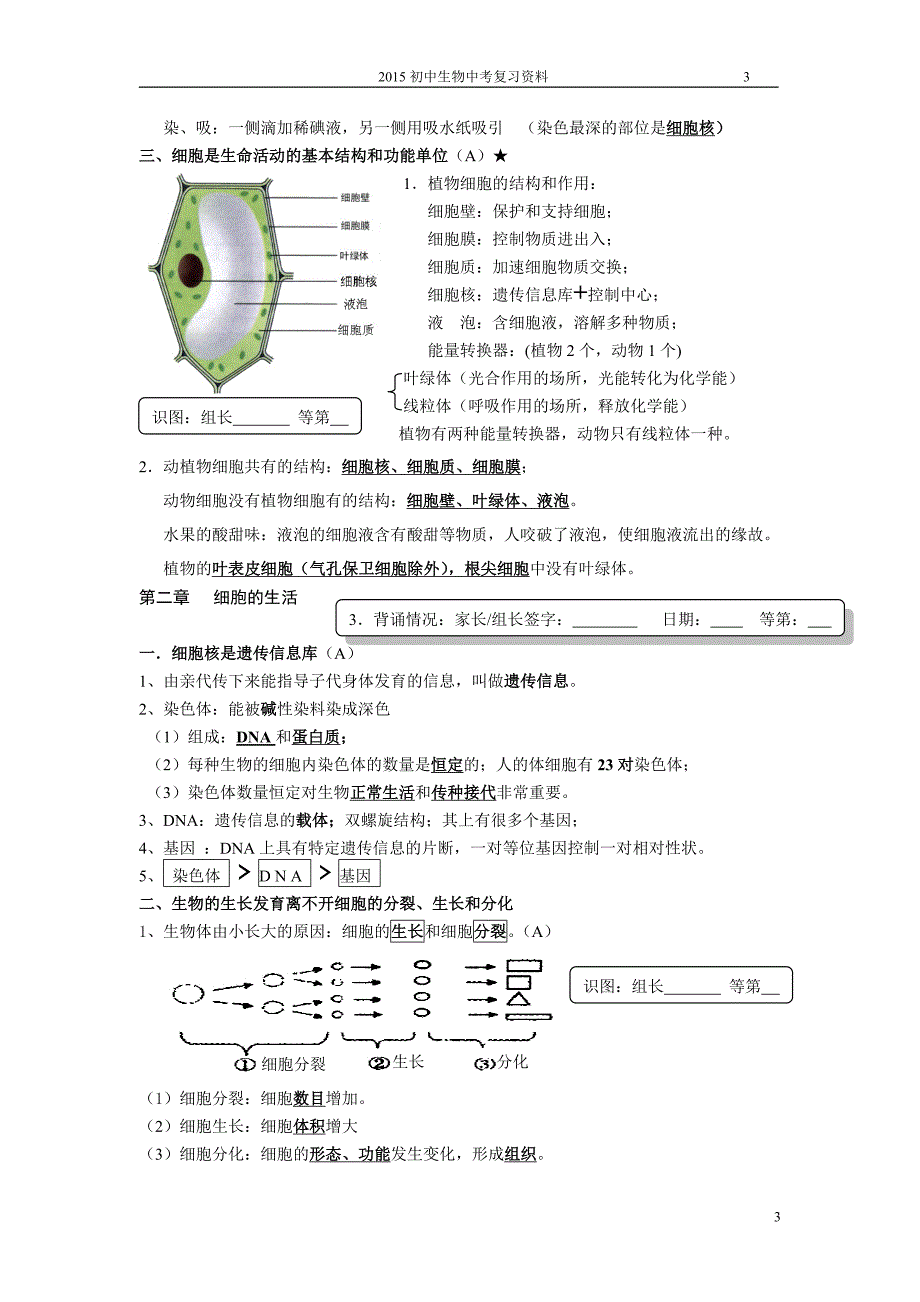 初中生物结业总复习备考_第3页