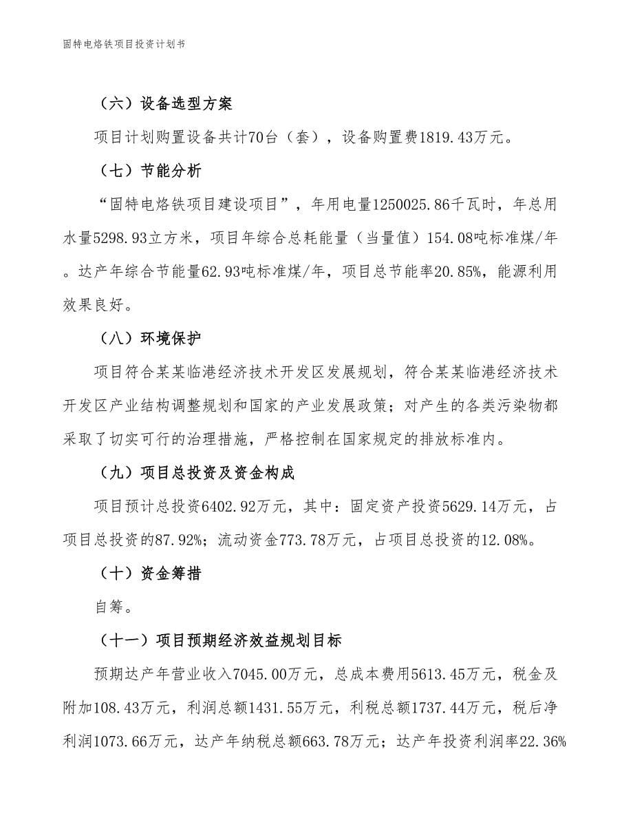 固特电烙铁项目投资计划书（参考模板及重点分析）_第5页