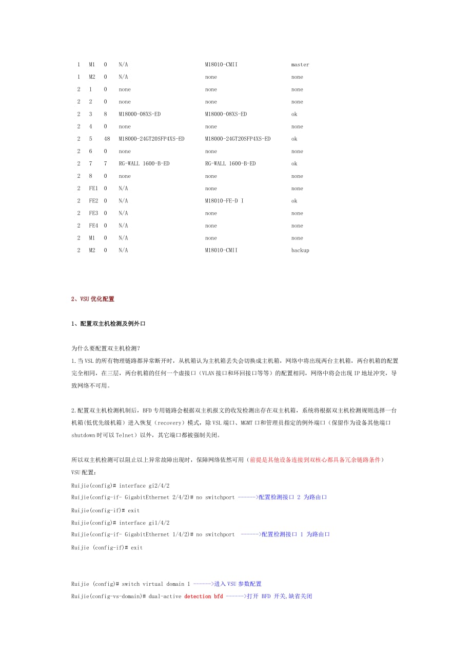 锐捷核心交换机虚拟化vsu配置步骤概要_第3页