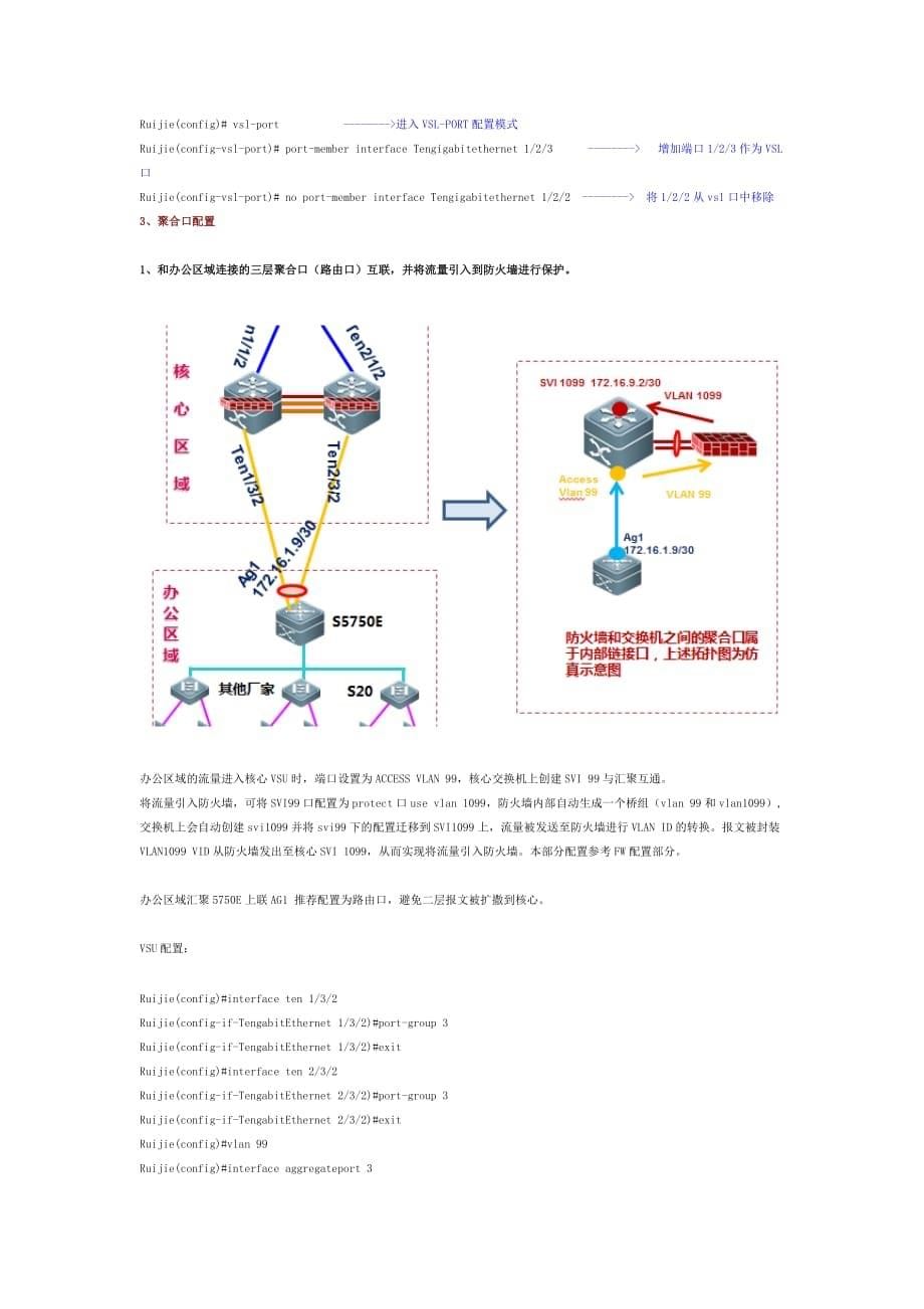 锐捷核心交换机虚拟化vsu配置步骤概要_第5页