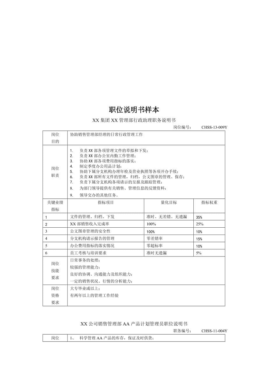 海问-广州杰赛职务说明书表格-张海滨_第5页