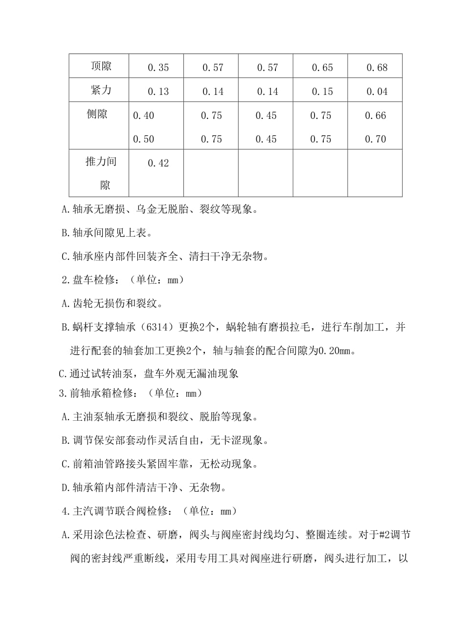 发电机组机检修总结概要_第2页