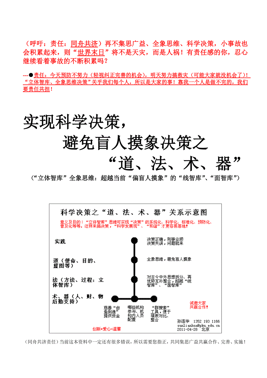 呼吁责任同舟共济再不集思广益全象思维科学_第1页