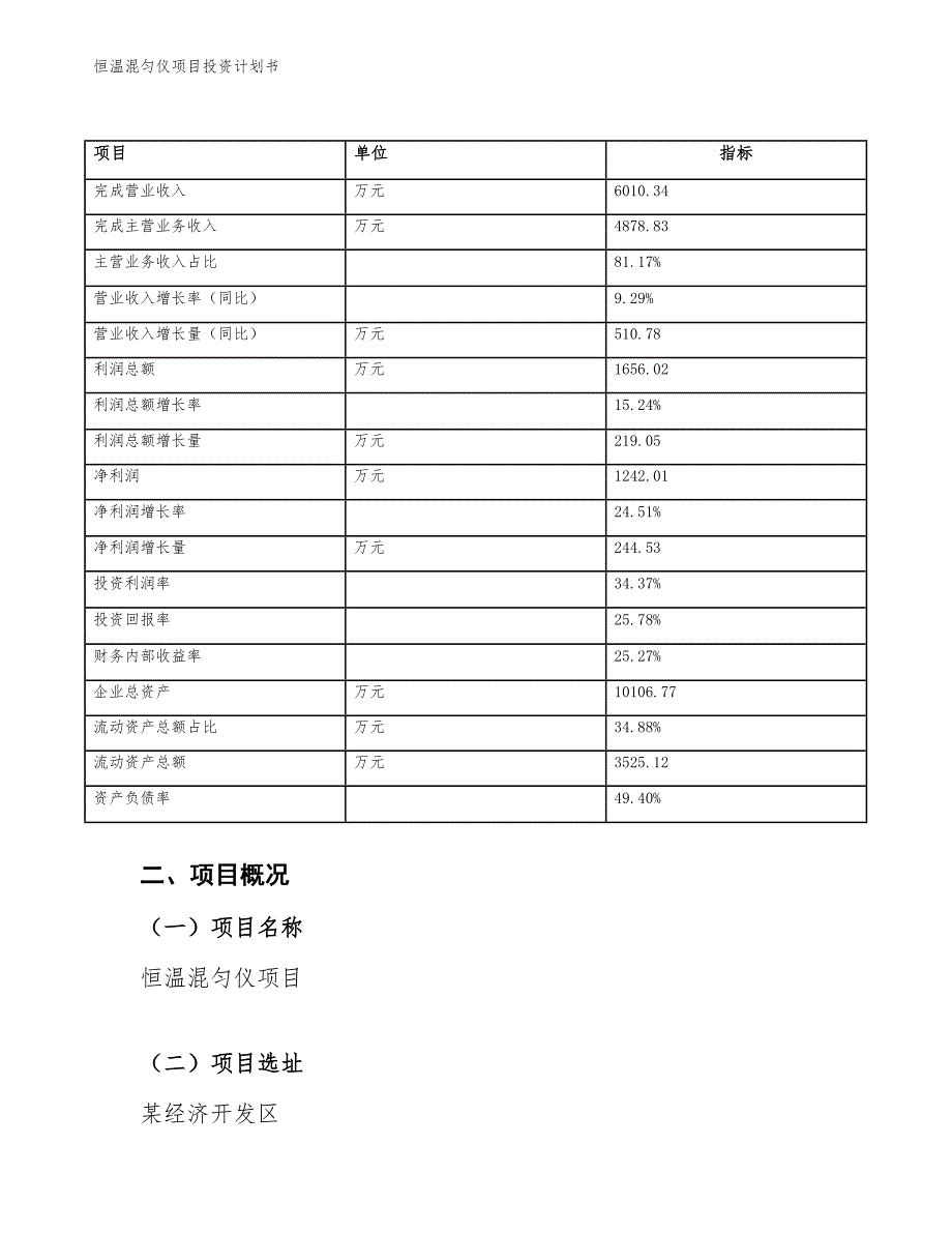 恒温混匀仪项目投资计划书（参考模板及重点分析）_第4页