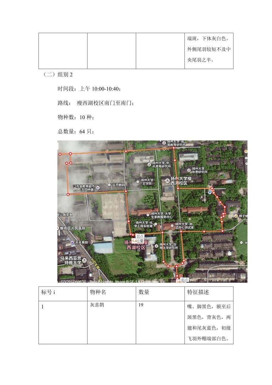 校园鸟类群落调查及多样性研究_第5页