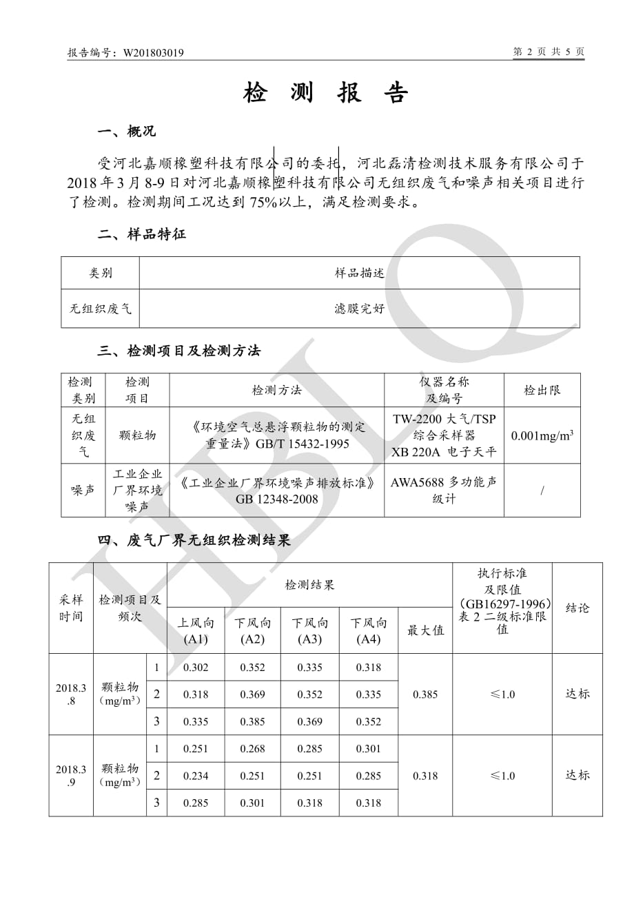 河北嘉顺橡塑科技有限公司样品检测报告_第4页