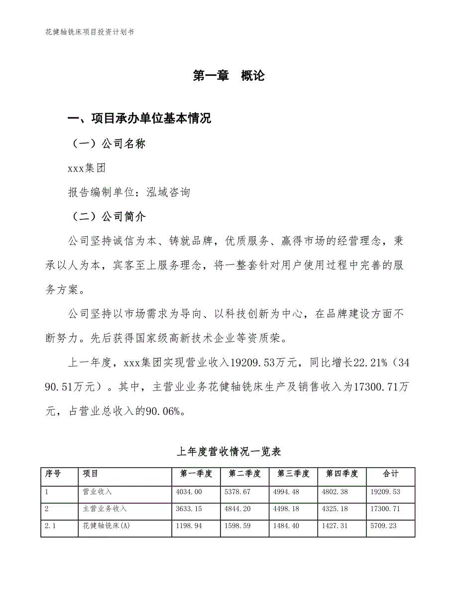 花健轴铣床项目投资计划书（参考模板及重点分析）_第2页