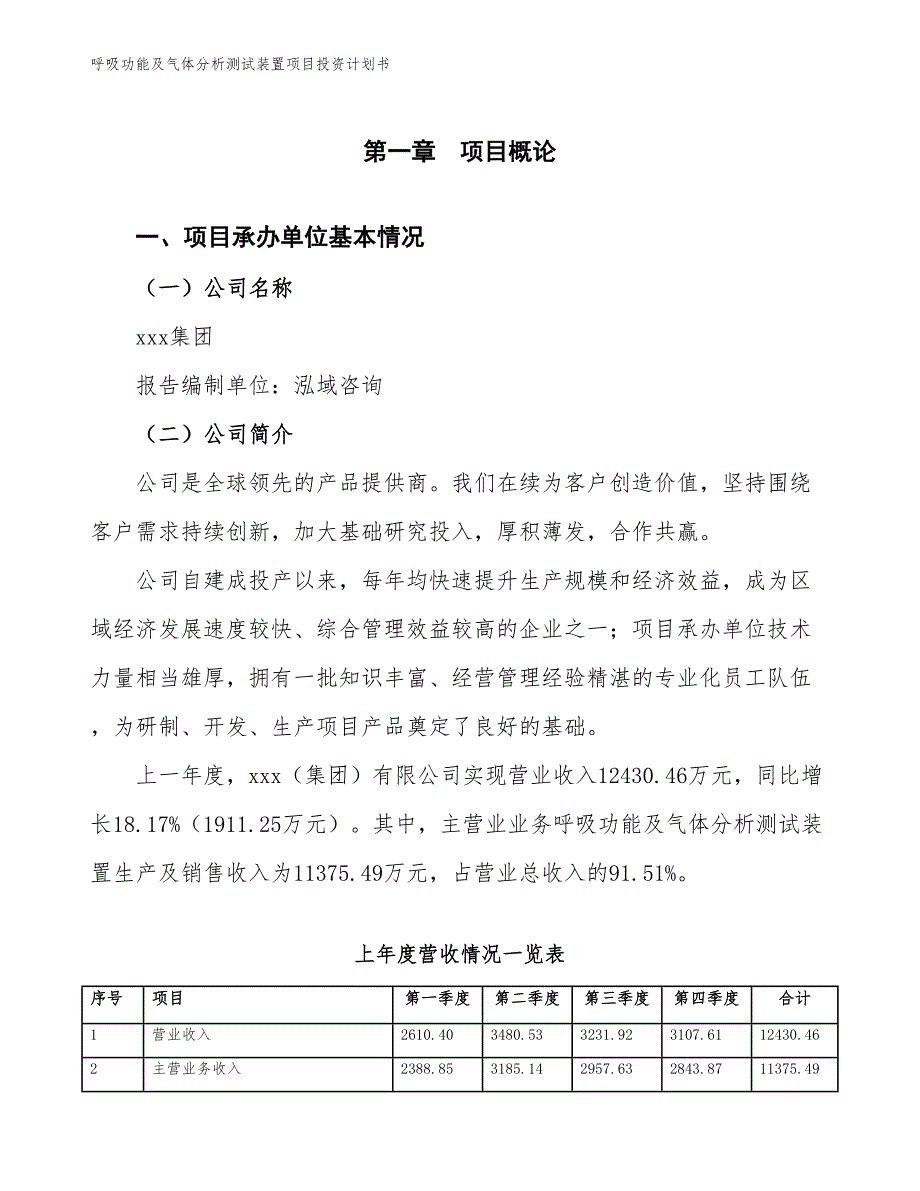 呼吸功能及气体分析测试装置项目投资计划书（参考模板及重点分析）_第2页