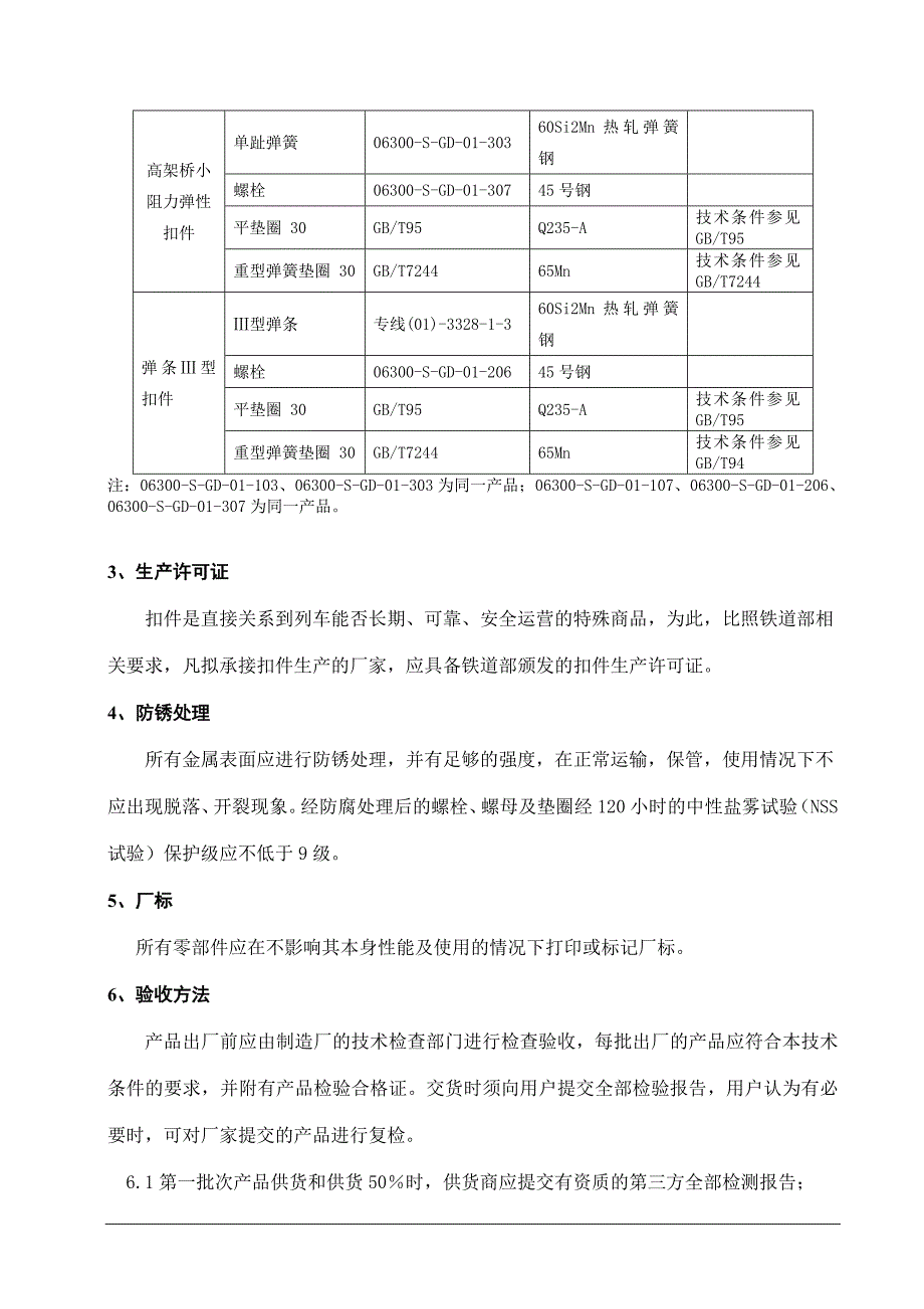 地铁轨道扣件-弹条、螺栓及垫圈用户需求书概要_第4页