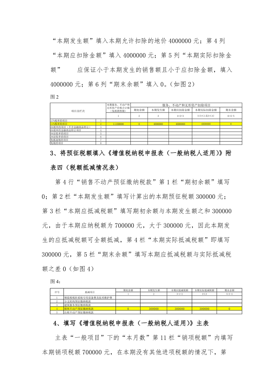 营改增纳税申报指引(7)：房地产开发企业预收形式销售自行开发的房地产(一般纳税人)_第4页