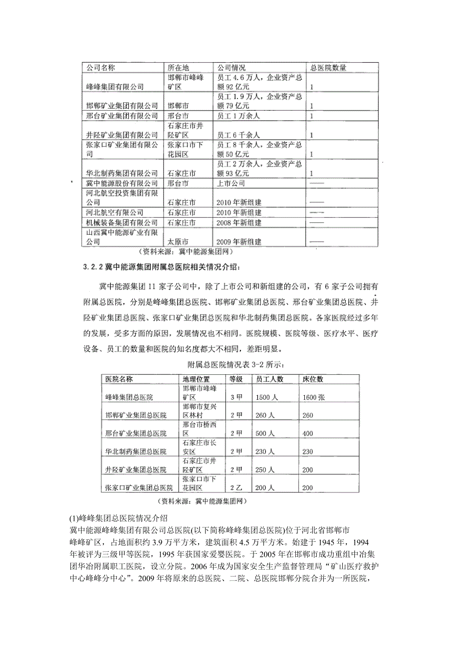 冀中能源集团附属总医院重组方案设计_第2页