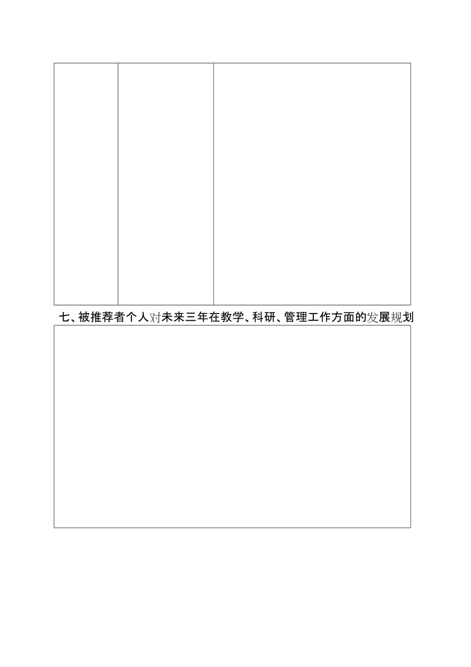 湖南工业职业技术学院青年骨干教师培养对象推荐表_第4页