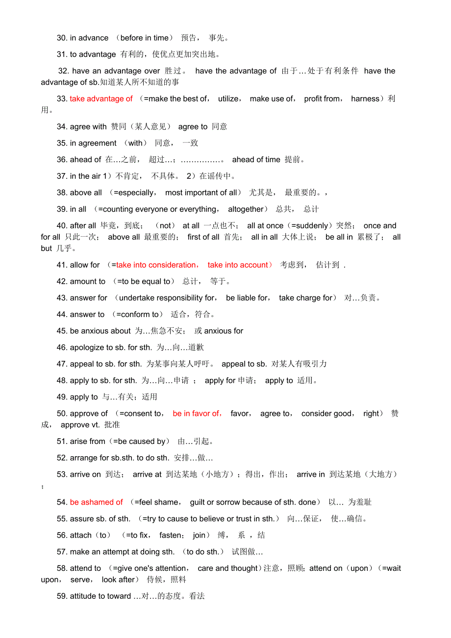 学位英语词汇必考组和短语中英文版_第2页