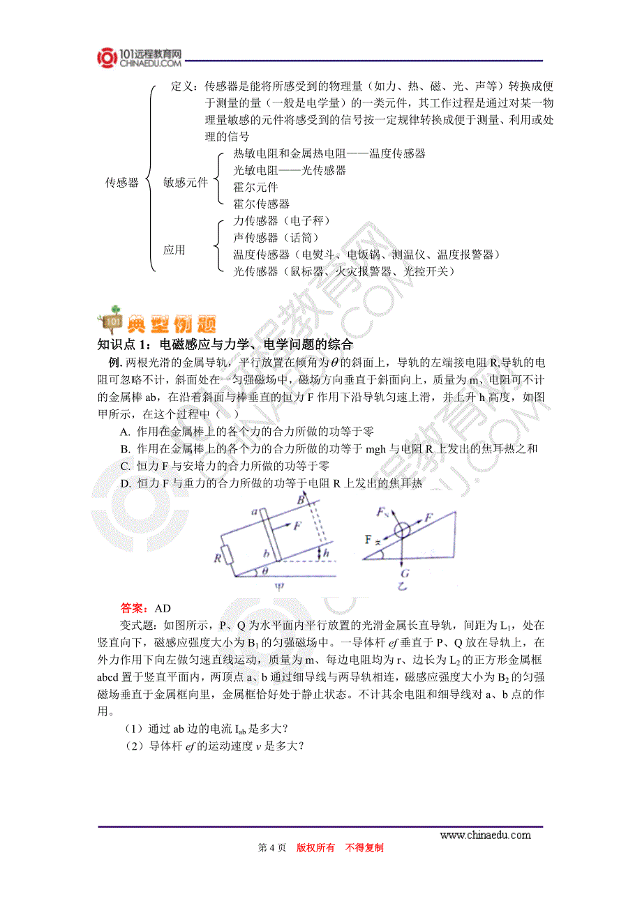 高二物理人教新课标版下学期期中复习_第4页