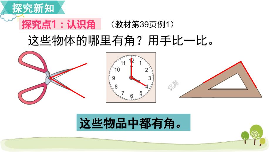 02人教版小学数学二年级上册《第三单元 角的初步认识：第1课时认识角》教学课件PPT_第3页